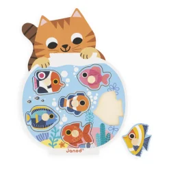 Janod Puzzles En Bois Premier Âge|Puzzles En Bois Premier Âge*Puzzle Aquarium 6 pièces