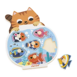 Janod Puzzles En Bois Premier Âge|Puzzles En Bois Premier Âge*Puzzle Aquarium 6 pièces