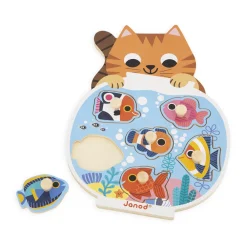 Janod Puzzles En Bois Premier Âge|Puzzles En Bois Premier Âge*Puzzle Aquarium 6 pièces