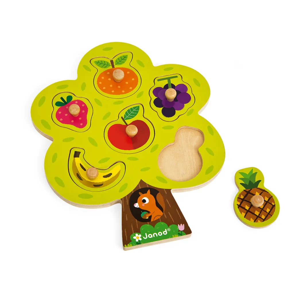 Janod Puzzles En Bois Premier Âge|Puzzles En Bois Premier Âge*Puzzle Arbre Gourmand 6 pièces