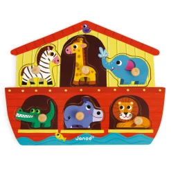 Janod Puzzles En Bois Premier Âge|Puzzles En Bois Premier Âge*Puzzle Arche de Noé 6 pièces