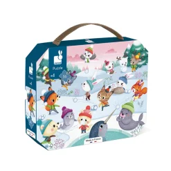 Janod Puzzles Fabriqués En France|Puzzles 20 À 49 Pièces*Puzzle Bataille de boules de neige 36 pièces