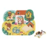Janod Tracteurs & Animaux De La Ferme|Puzzles En Bois Premier Âge*Puzzle Campagne 6 pièces