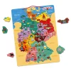 Janod Jeux Éducatifs Primaire|Jeux Éducatifs Science & Géographie*Puzzle Carte d'Allemagne Magnétique (bois)