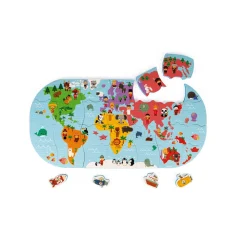 Janod Puzzles & Jeux De Mémo Pour Le Bain*Puzzle Carte des Explorateurs du bain