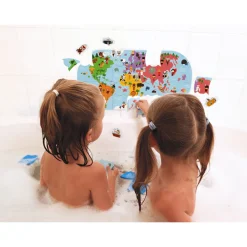 Janod Puzzles & Jeux De Mémo Pour Le Bain*Puzzle Carte des Explorateurs du bain
