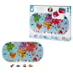 Janod Puzzles & Jeux De Mémo Pour Le Bain*Puzzle Carte des Explorateurs du bain