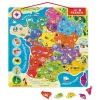 Janod Jeux Éducatifs Primaire|Jeux Éducatifs Magnétiques*Puzzle Carte France Magnétique 93 pièces