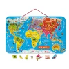Janod Jeux Éducatifs Primaire|Jeux Éducatifs Science & Géographie*Puzzle Carte Monde Magnétique Allemand 92 pièces