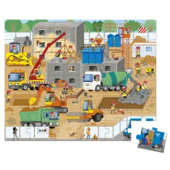 Janod Puzzles Fabriqués En France|Puzzles 20 À 49 Pièces*Puzzle Chantier 36 pièces