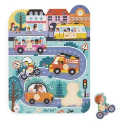 Janod Puzzles En Bois Premier Âge|Puzzles En Bois Premier Âge*Puzzle City 6 pièces