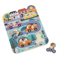 Janod Puzzles En Bois Premier Âge|Puzzles En Bois Premier Âge*Puzzle City 6 pièces