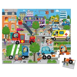Janod Puzzles Fabriqués En France|Puzzles 20 À 49 Pièces*Puzzle City 36 pièces