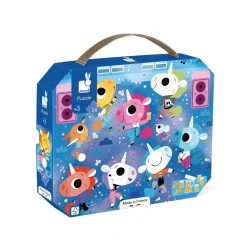 Janod Puzzles Fabriqués En France|Puzzles 20 À 49 Pièces*Puzzle Concert Rock Licornes 24 pièces