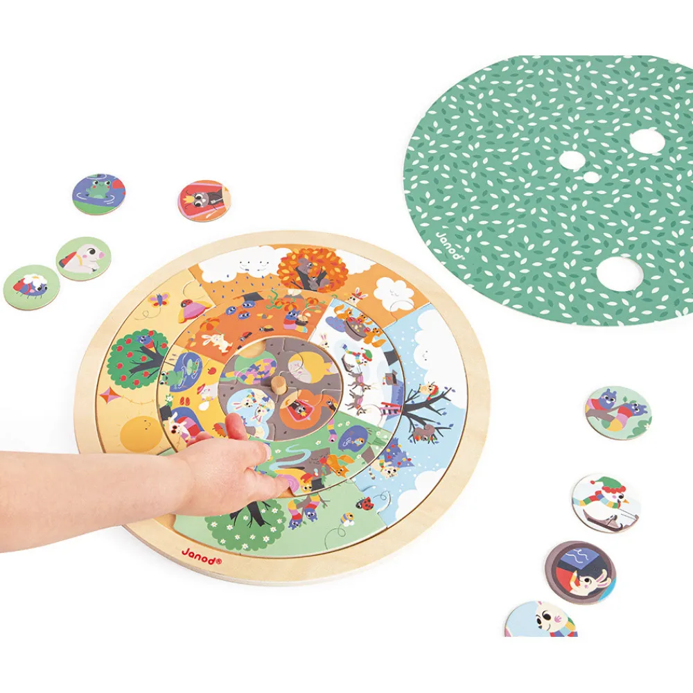Janod Jeux Éducatifs Maternelle|Jeux Éducatifs Science & Géographie*Puzzle d'Observation - Jardin