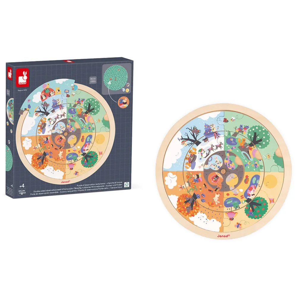 Janod Jeux Éducatifs Maternelle|Jeux Éducatifs Science & Géographie*Puzzle d'Observation - Jardin