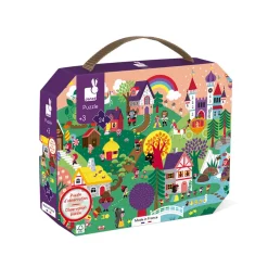 Janod Puzzles Fabriqués En France|Puzzles Éducatifs*Puzzle d'observation Les Contes 24 pièces