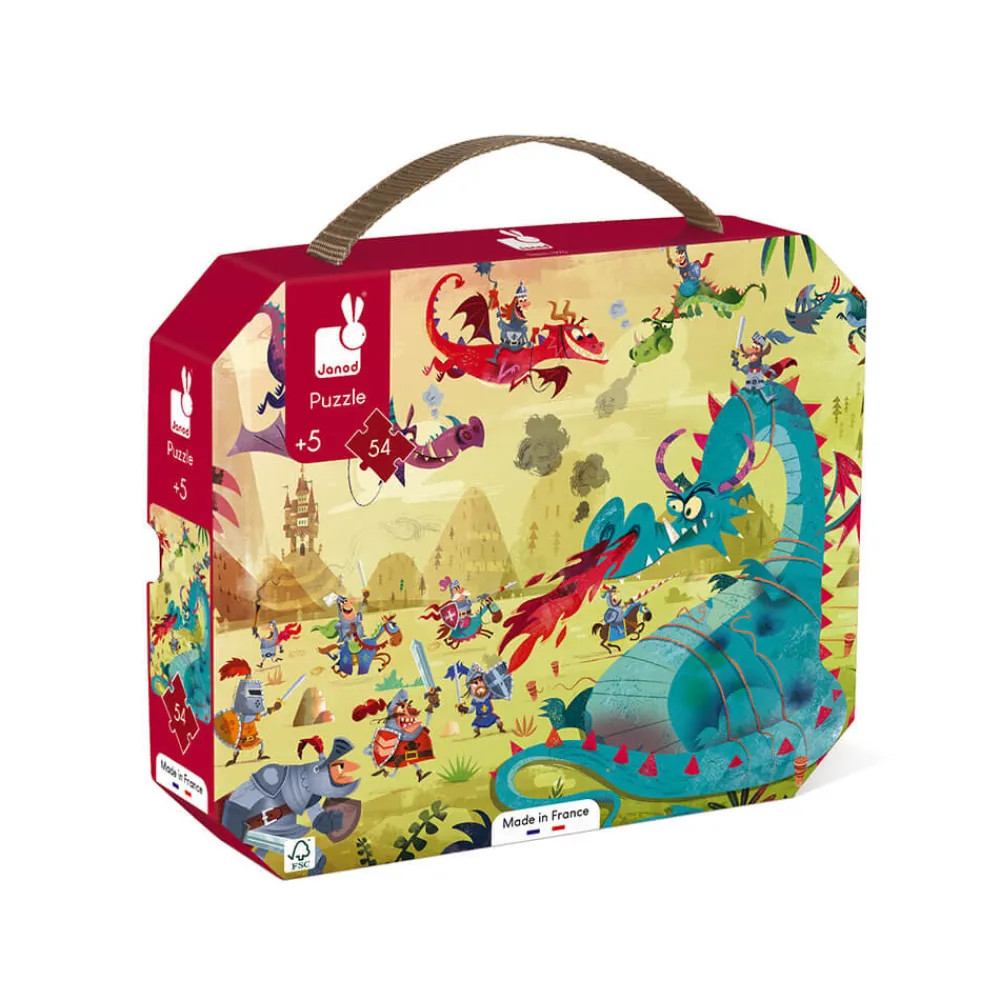 Janod Puzzles Fabriqués En France|Puzzles 50 À 149 Pièces*Puzzle Dragons 54 pièces