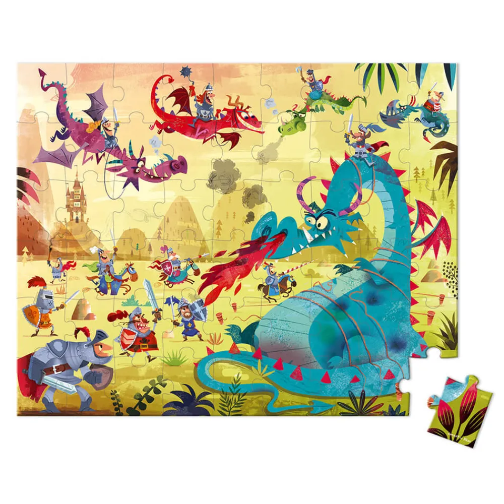 Janod Puzzles Fabriqués En France|Puzzles 50 À 149 Pièces*Puzzle Dragons 54 pièces