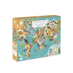 Janod Jeux Éducatifs Primaire|Jeux Éducatifs Science & Géographie*Puzzle Educatif Géant Dinosaures 200 pièces