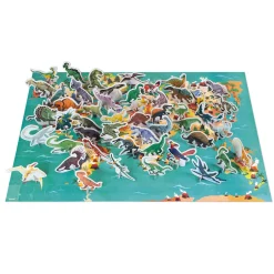 Janod Jeux Éducatifs Primaire|Jeux Éducatifs Science & Géographie*Puzzle Educatif Géant Dinosaures 200 pièces