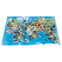 Janod Jeux Éducatifs Primaire|Jeux Éducatifs Science & Géographie*Puzzle Educatif Géant Les Animaux Menacés 200 pièces