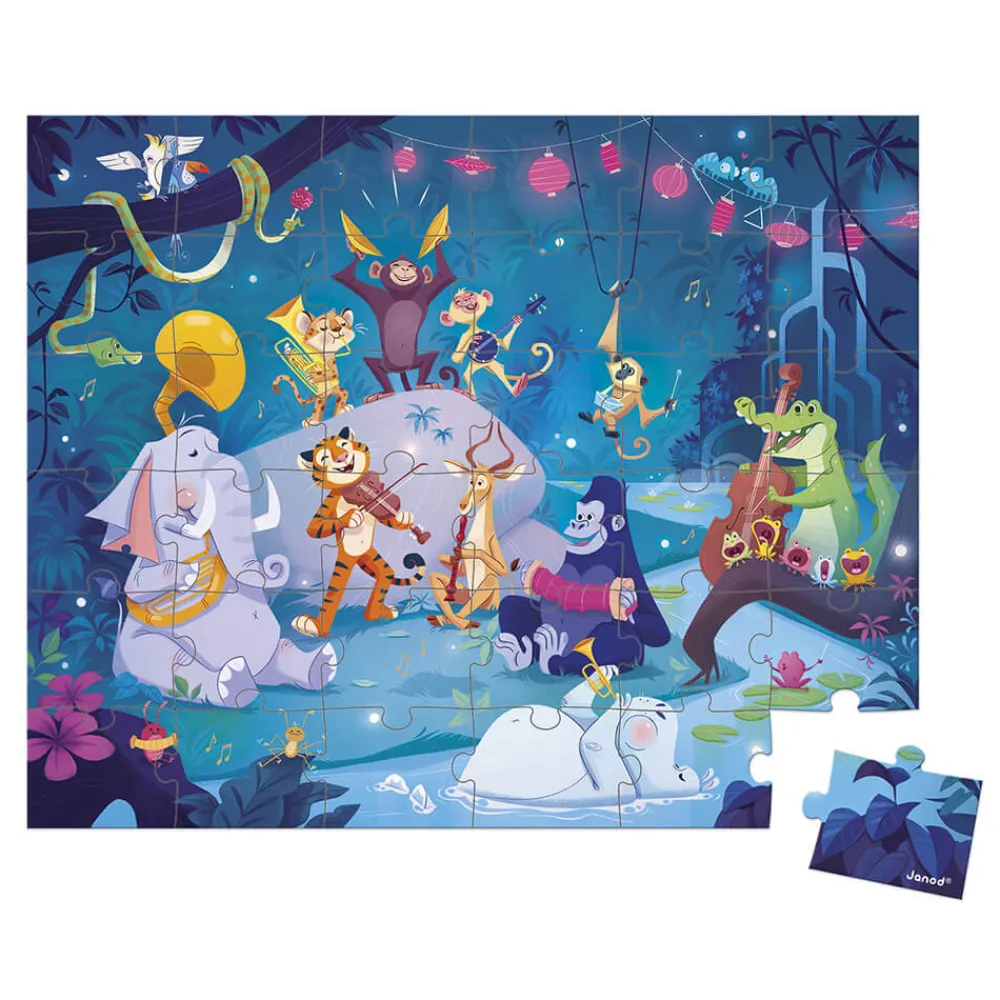 Janod Puzzles Fabriqués En France|Puzzles 20 À 49 Pièces*Puzzle Festivités d'été 36 pièces