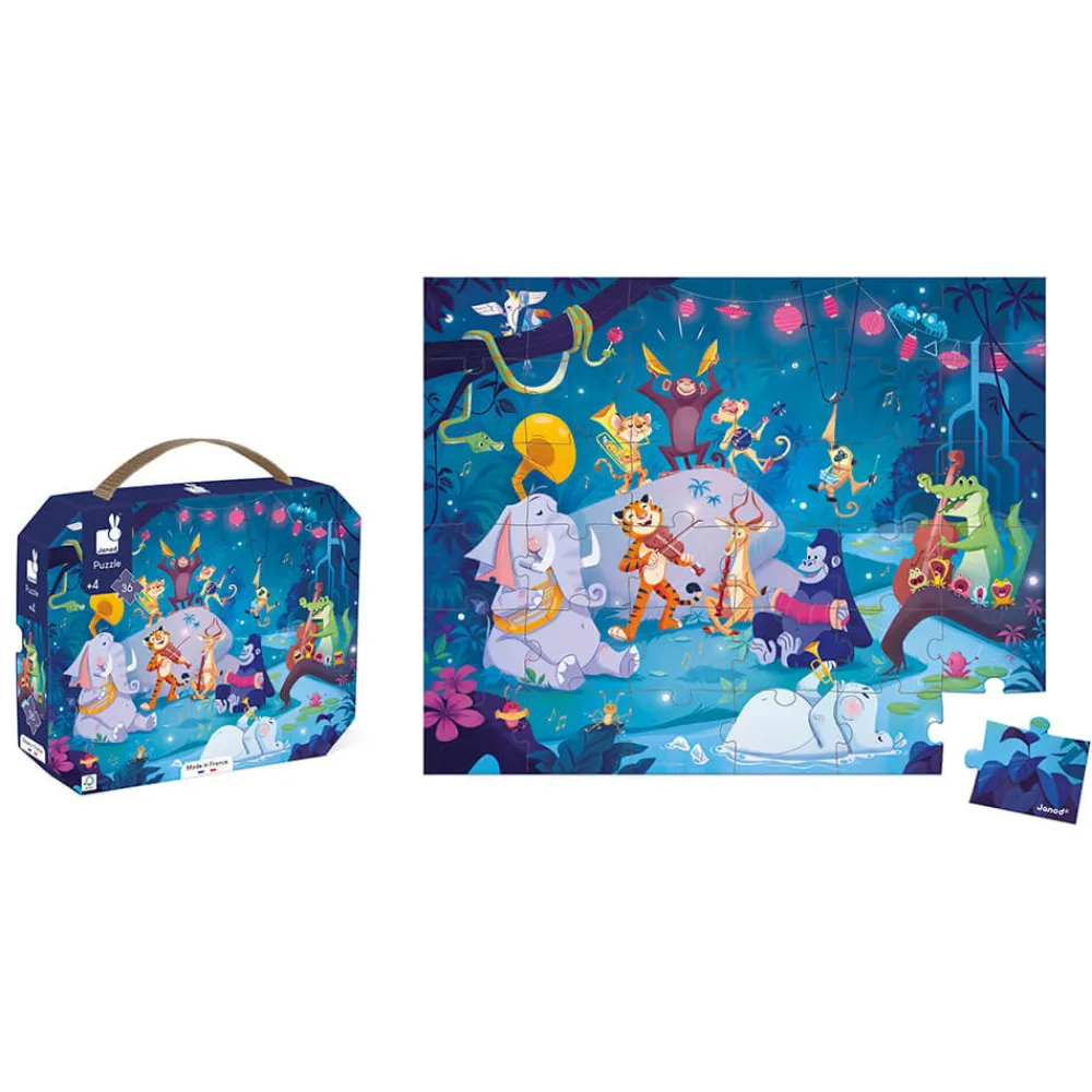 Janod Puzzles Fabriqués En France|Puzzles 20 À 49 Pièces*Puzzle Festivités d'été 36 pièces