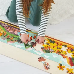 Janod Puzzles Fabriqués En France|Puzzles Éducatifs*Puzzle Frise Préhistoire 100 pièces