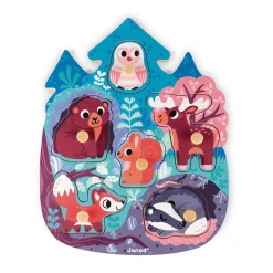 Janod Puzzles En Bois Premier Âge|Puzzles En Bois Premier Âge*Puzzle Happy Forest 6 pièces