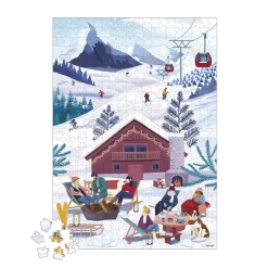 Janod Puzzles 500 À 2000 Pièces*Puzzle Hiver à La Montagne 500 pièces