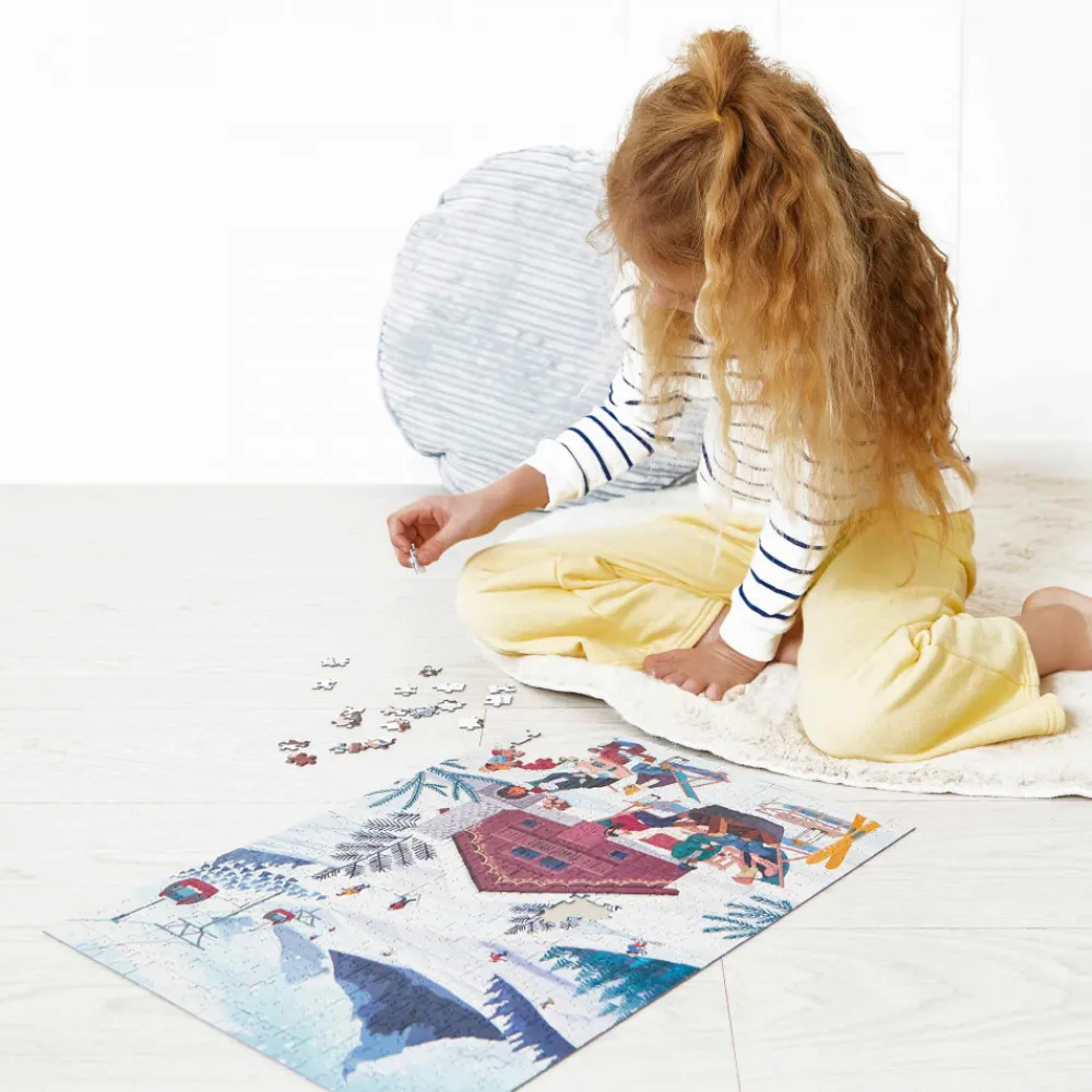 Janod Puzzles 500 À 2000 Pièces*Puzzle Hiver à La Montagne 500 pièces