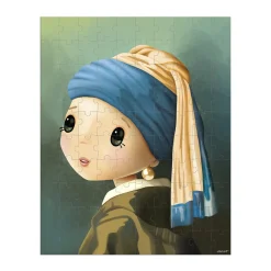 Janod Puzzles Fabriqués En France|Puzzles 50 À 149 Pièces*Puzzle Inspiré de Vermeer 100 pièces