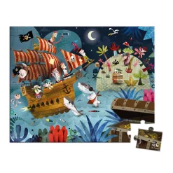 Janod Puzzles Fabriqués En France|Puzzles 20 À 49 Pièces*Puzzle La Chasse au Trésor 36 pièces