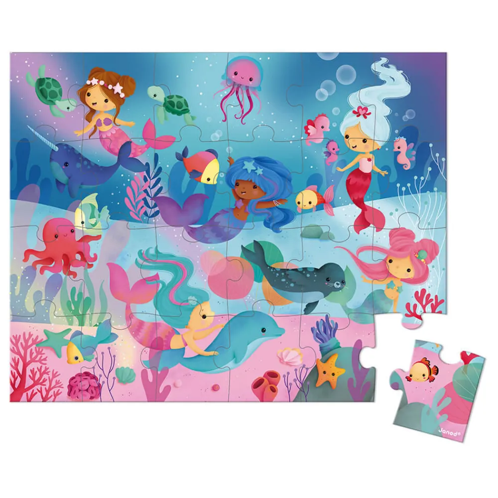 Janod Puzzles Fabriqués En France|Puzzles 20 À 49 Pièces*Puzzle Les Sirènes 24 pièces