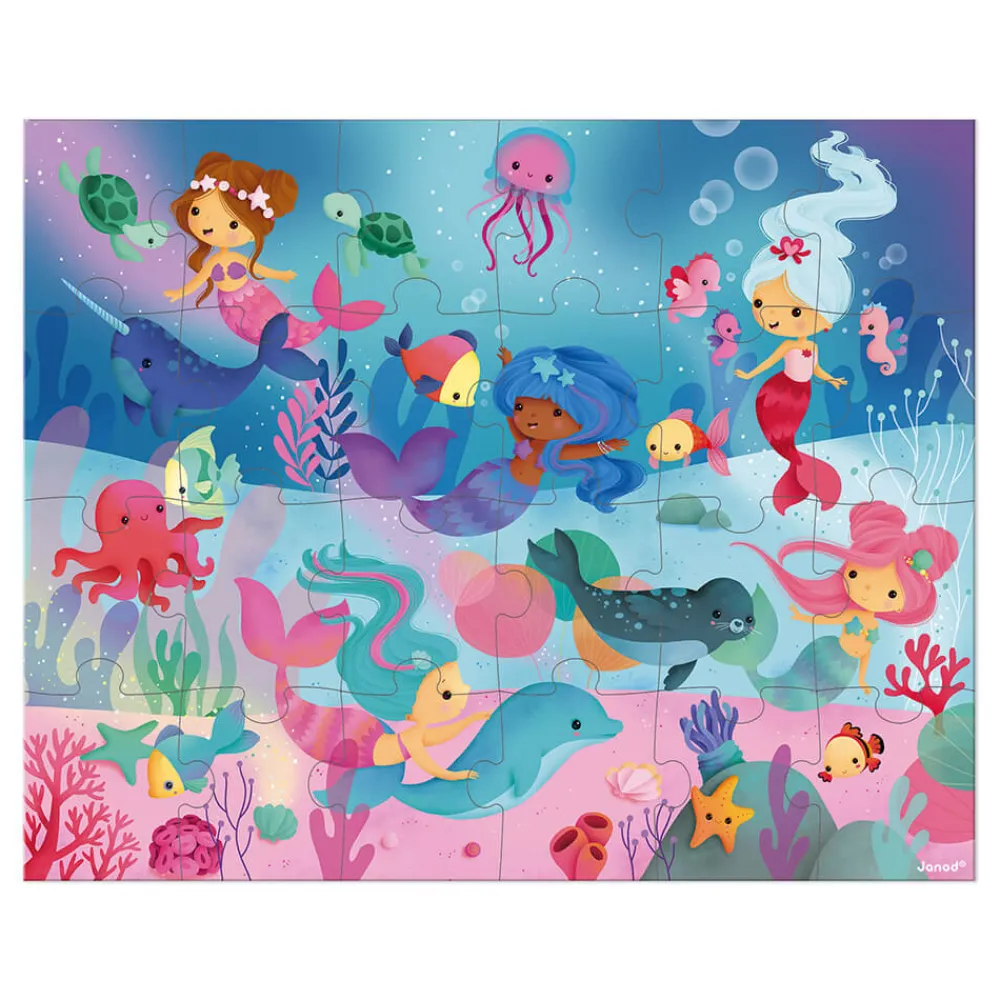 Janod Puzzles Fabriqués En France|Puzzles 20 À 49 Pièces*Puzzle Les Sirènes 24 pièces