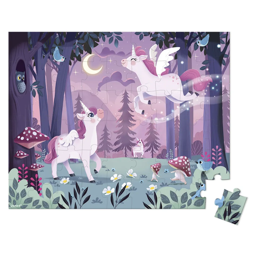 Janod Puzzles Fabriqués En France|Puzzles 50 À 149 Pièces*Puzzle Licornes 54 pièces