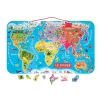 Janod Jeux Éducatifs Primaire|Jeux Éducatifs Science & Géographie*Puzzle Monde Magnétique 92 pièces