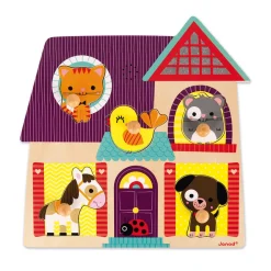 Janod Puzzles En Bois Premier Âge|Puzzles En Bois Premier Âge*Puzzle musical Mes petits compagnons 5 pièces
