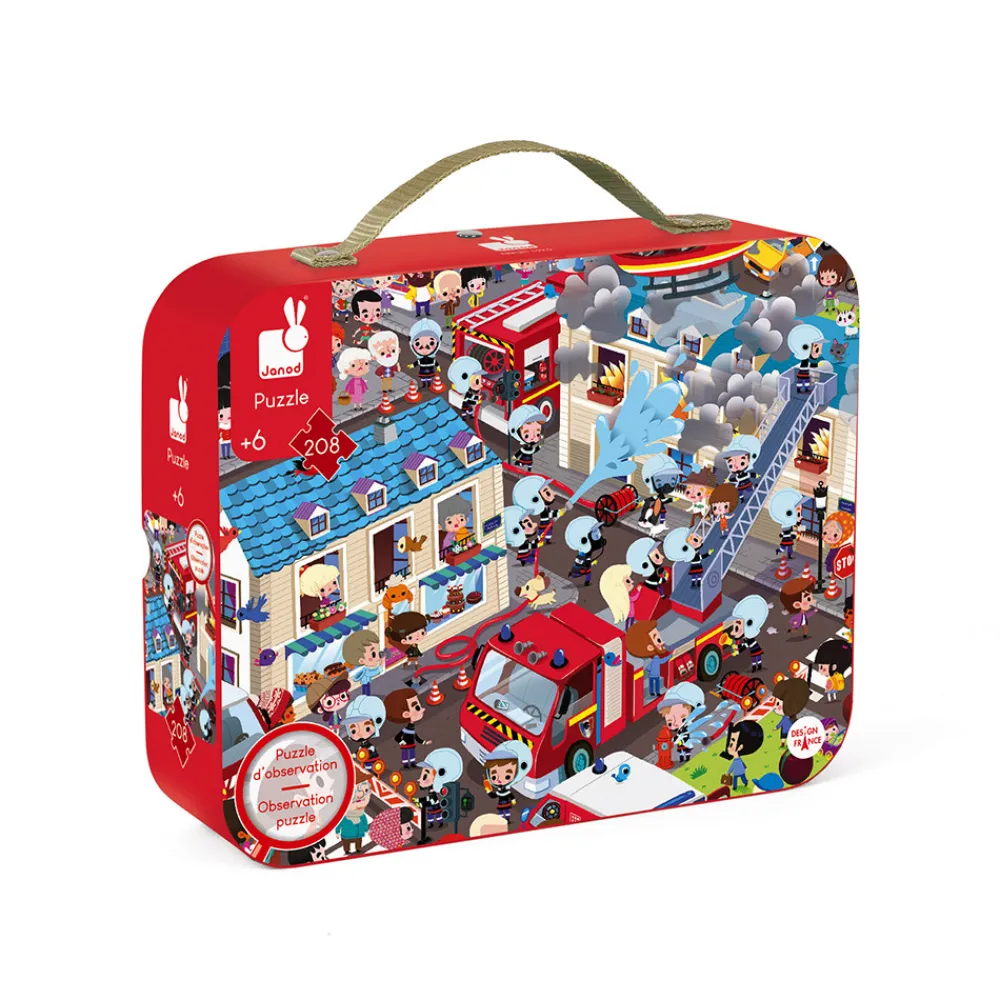 Janod Puzzles Éducatifs|Puzzles 150 À 499 Pièces*Puzzle observation Pompiers 208 pièces