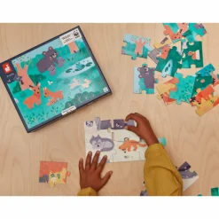 Janod Puzzles 20 À 49 Pièces*Puzzle Panoramique 4 Saisons 36 pièces - Partenariat WWF®