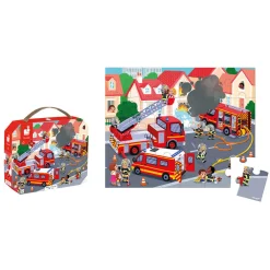 Janod Puzzles Fabriqués En France|Puzzles 20 À 49 Pièces*Puzzle Pompiers 24 pièces