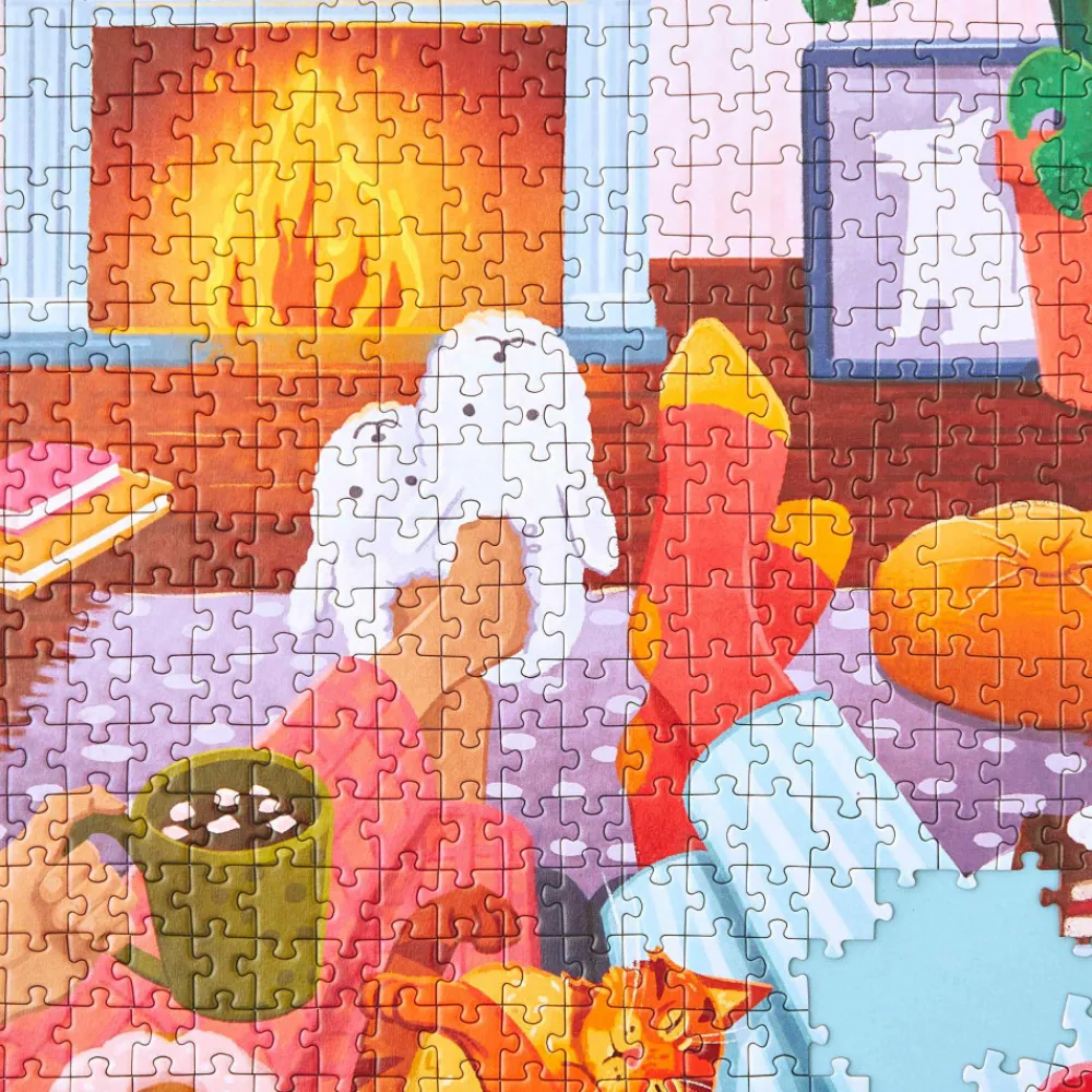 Janod Puzzles 500 À 2000 Pièces*Puzzle Soirée au coin du Feu 500 pièces