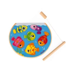 Janod Puzzles Magnétiques|Jouets Magnétiques*Puzzle Speedy Fish (bois)