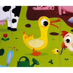 Janod Tracteurs & Animaux De La Ferme|Puzzles 20 À 49 Pièces*Puzzle Tactile de la Ferme 20 pièces