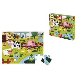 Janod Tracteurs & Animaux De La Ferme|Puzzles 20 À 49 Pièces*Puzzle Tactile de la Ferme 20 pièces