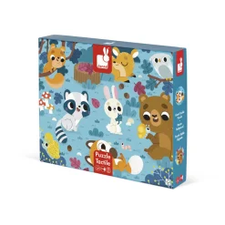 Janod Puzzles 20 À 49 Pièces*Puzzle Tactile Les Animaux de la Forêt 20 pièces