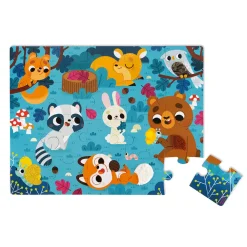 Janod Puzzles 20 À 49 Pièces*Puzzle Tactile Les Animaux de la Forêt 20 pièces