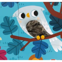 Janod Puzzles 20 À 49 Pièces*Puzzle Tactile Les Animaux de la Forêt 20 pièces
