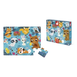 Janod Puzzles 20 À 49 Pièces*Puzzle Tactile Les Animaux de la Forêt 20 pièces